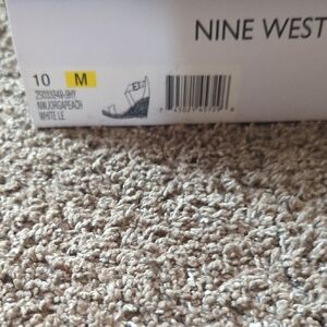 Nine West White Wedge Heels